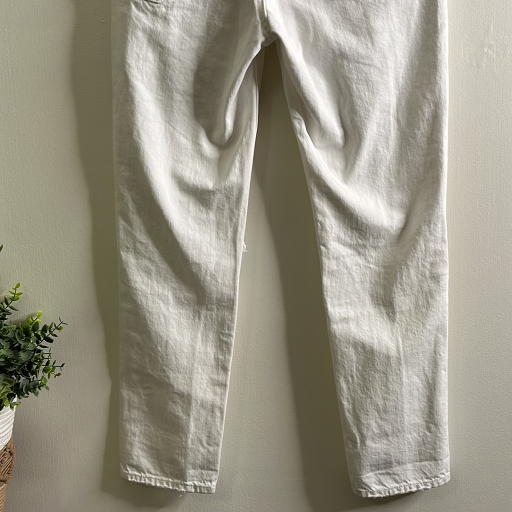 American Eagle Outfitters White Distressed Boyfriend Jeans - Picture 11 of 15